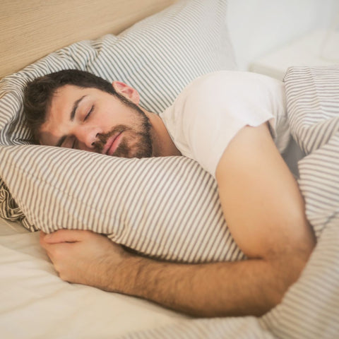 A man sleeping