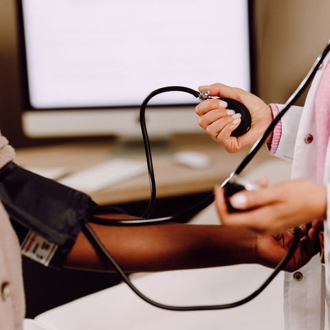 Checking blood pressure